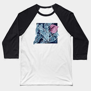 Anthuriums in lilac ink Baseball T-Shirt